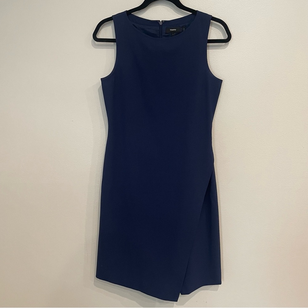 Theory Navy Blue Sleeveless Dress